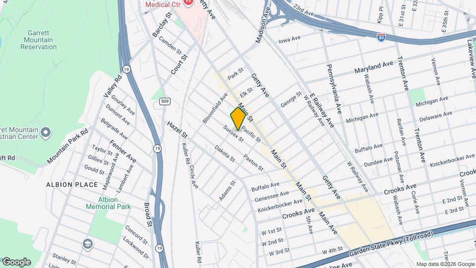 345 Sussex St Map and Location Details