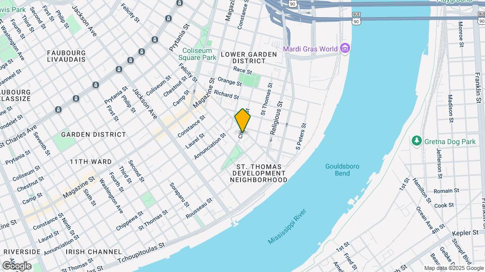 1820 Chippewa St Park Mapa y Detalles de la Ubicación
