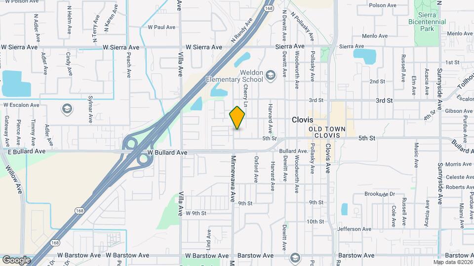 481 Minnewawa Ave Map and Location Details