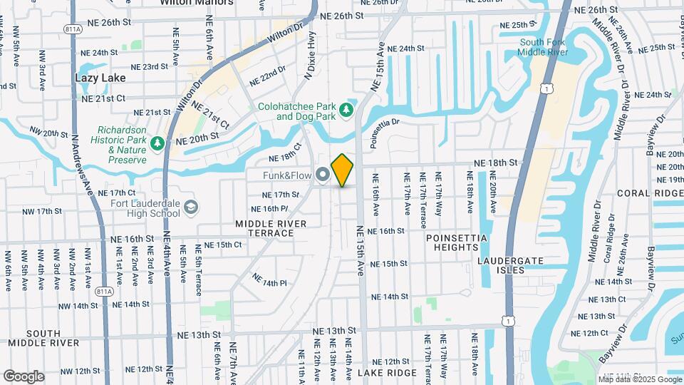 1400-1406 NE 17th Ct Map and Location Details