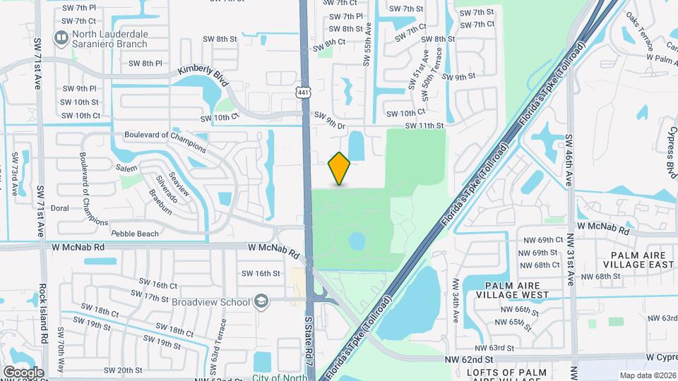 5420 SW 13th Ct Map and Location Details