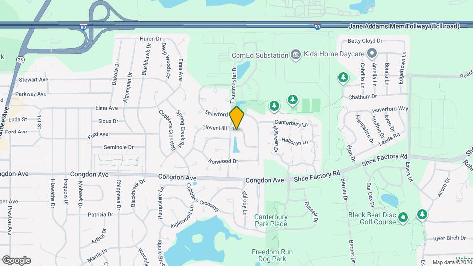 1155 Clover Hill Ln Map and Location Details