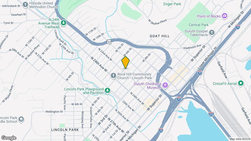 428 N 23rd Ave W Map and Location Details