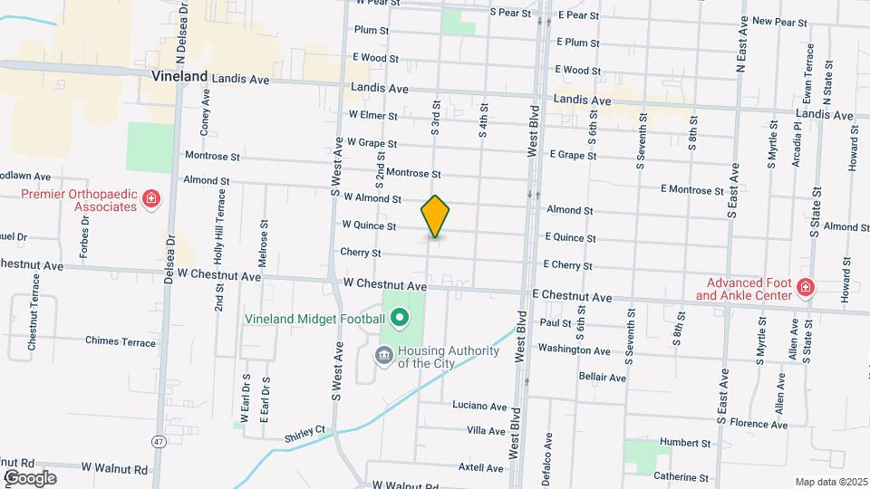 515 S 3rd St Map and Location Details