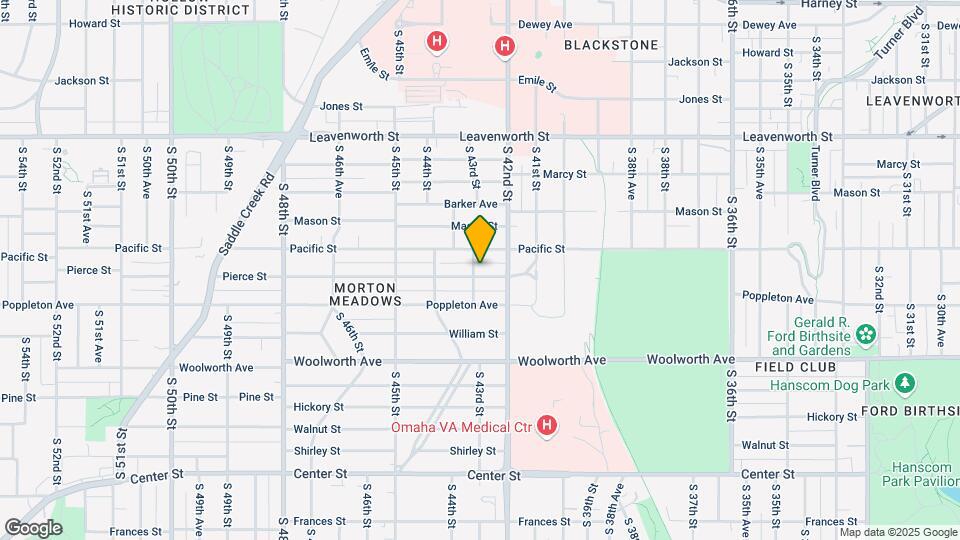 1115 S 43rd St Map and Location Details