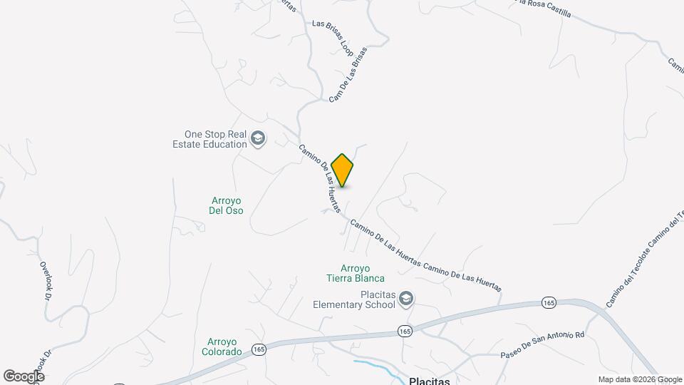 72 Camino de las Huertas Map and Location Details