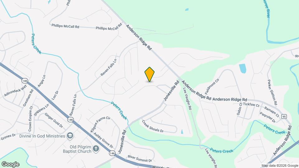 108 Jordan Crest Ct Mapa y Detalles de la Ubicación