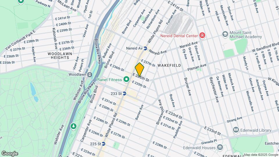 730 E 236th St Map and Location Details