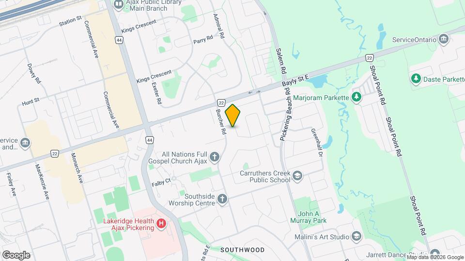 62 Billingsgate Crescent Map and Location Details