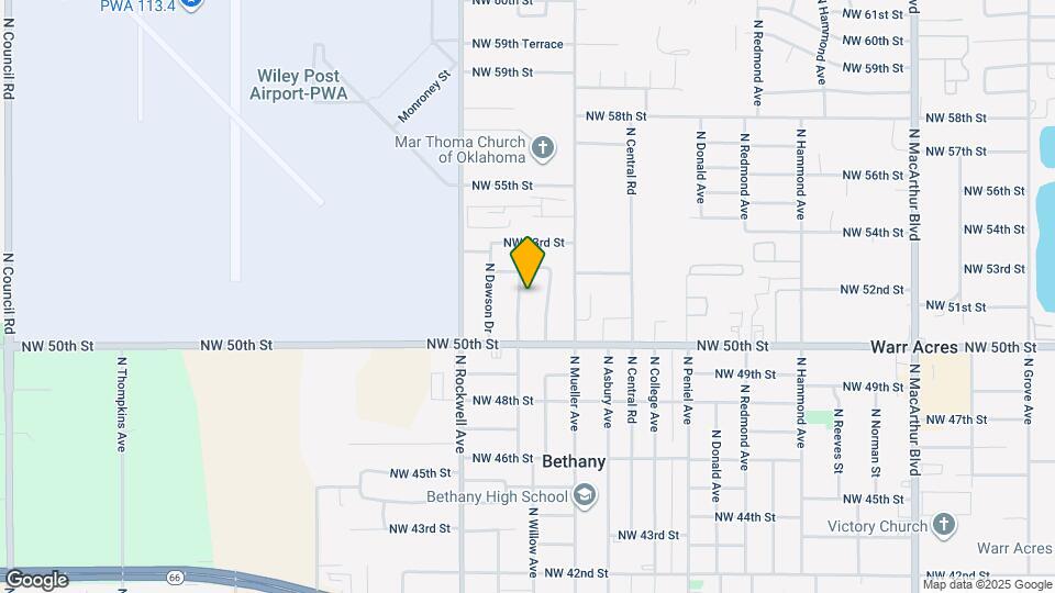 5206 N Beaver Ave Map and Location Details