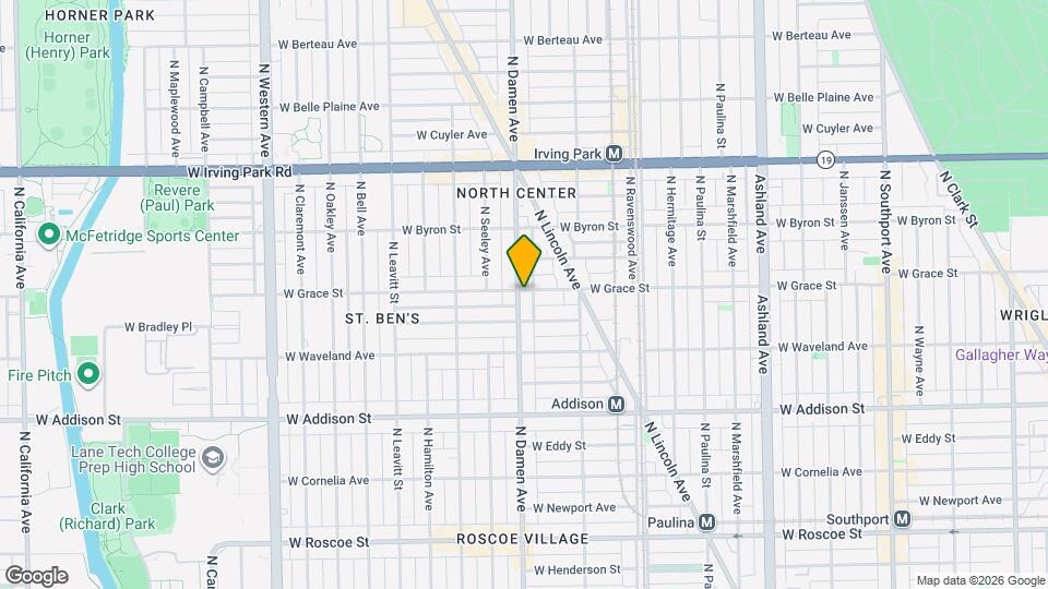 1947 W Grace St, Unit 1947 W Grace unit 2 Map and Location Details