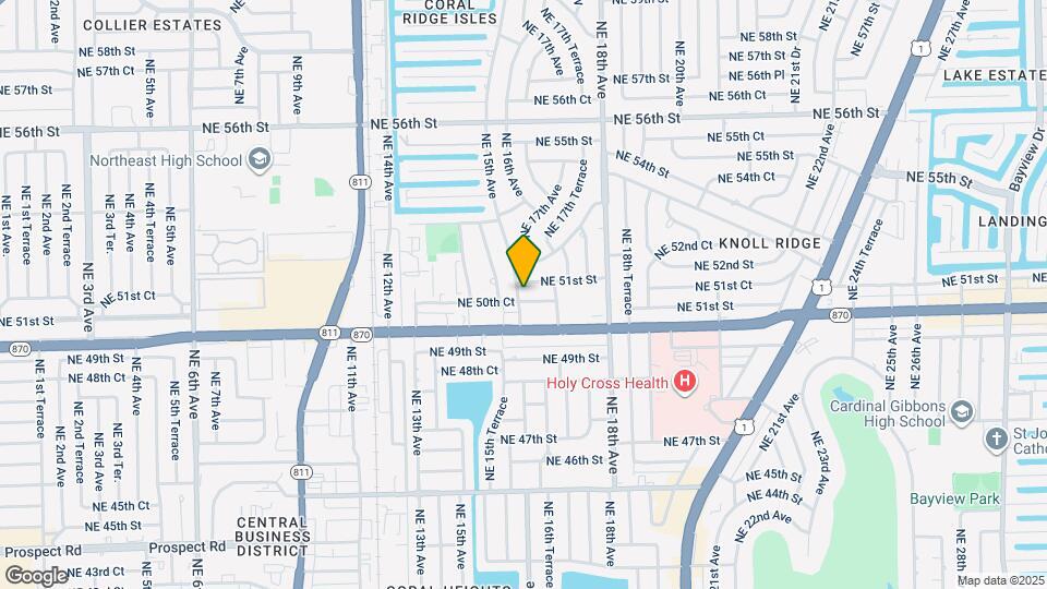 5050 NE 15th Ave Map and Location Details