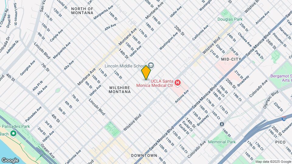 1321 California Ave Map and Location Details