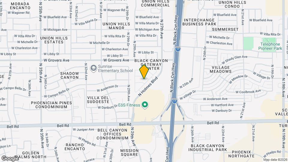 2806 W Campo Bello Dr Mapa y Detalles de la Ubicación