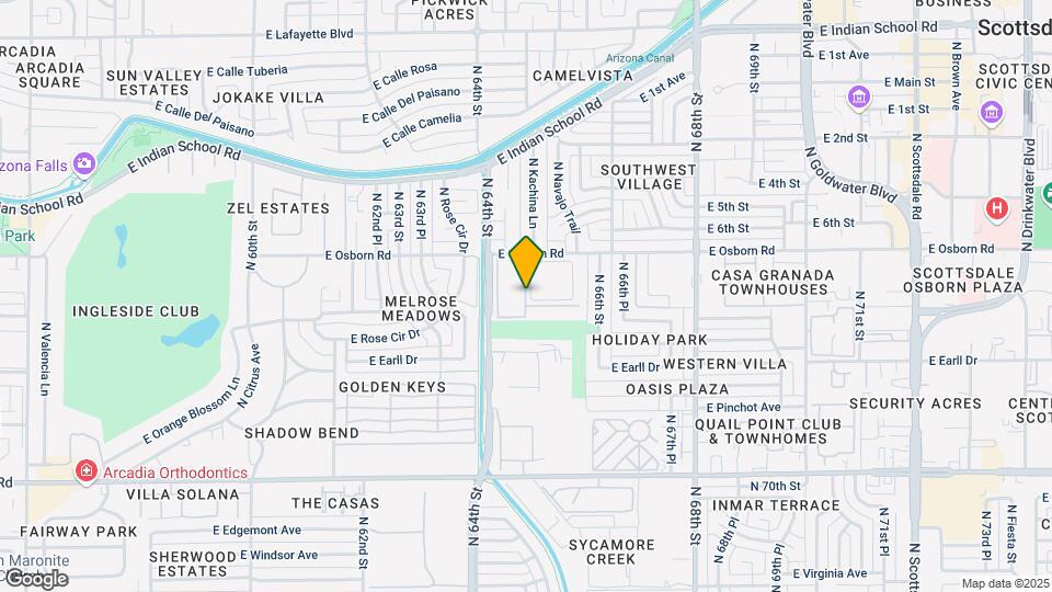6505 E Osborn Rd, Unit 2-1 Map and Location Details