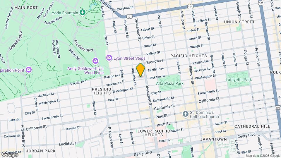 2854 Jackson St Map and Location Details