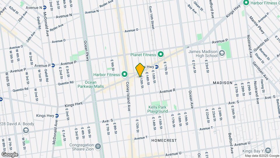 1720 E 13th St Mapa y Detalles de la Ubicación
