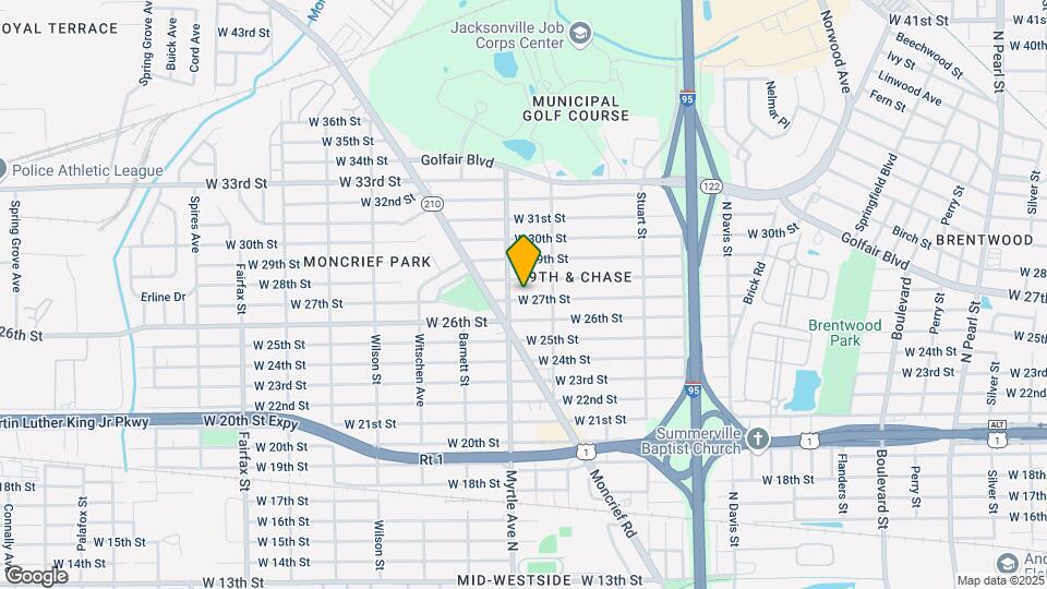 1277 W 27th St Map and Location Details
