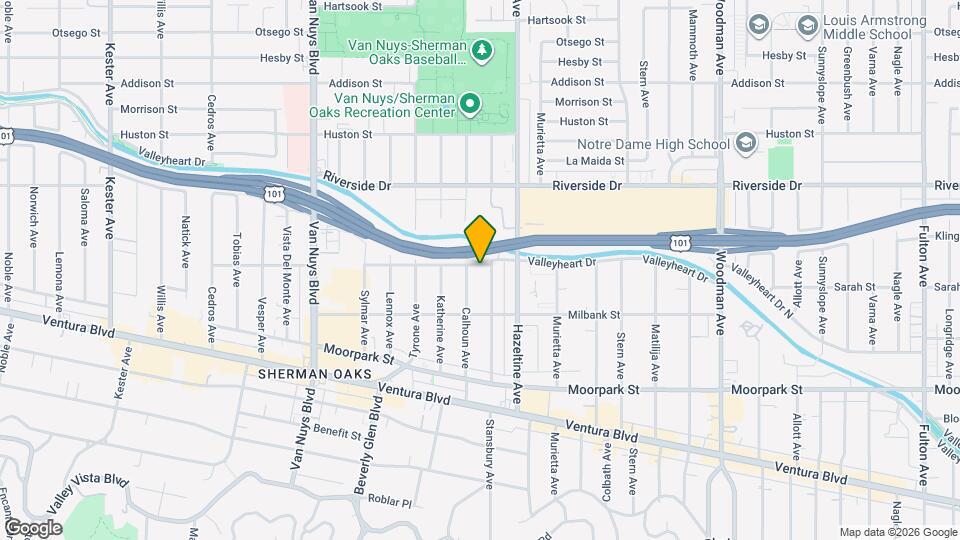 14146 Hortense St Map and Location Details
