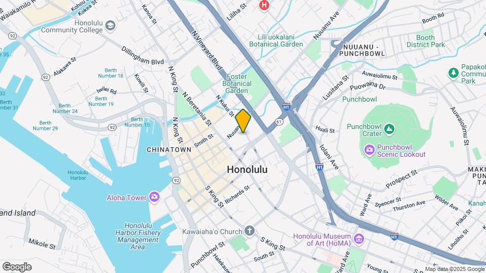 55S S Kukui St Map and Location Details
