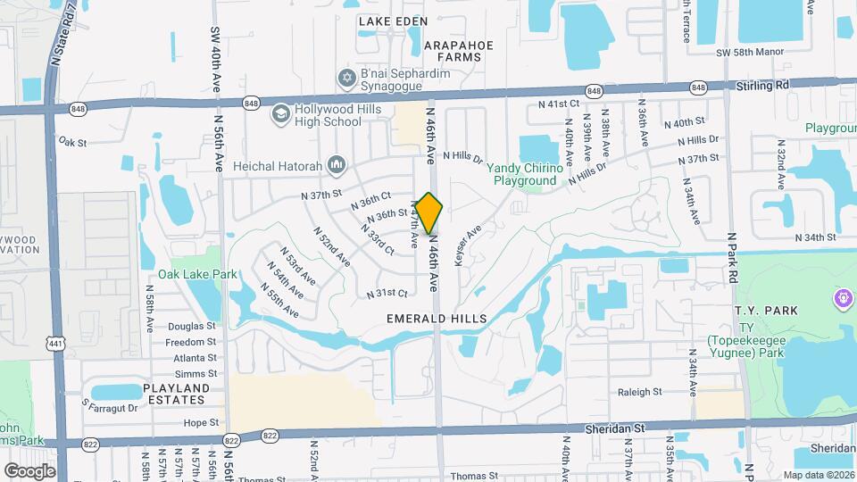 3460 N 46th Ave Map and Location Details