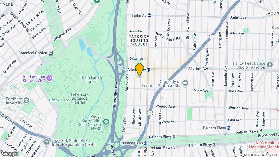 2541 Olinville Ave Map and Location Details