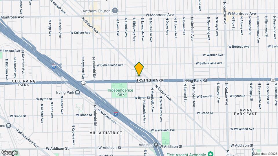 3714 W Irving Park Rd, Unit 2 ND FLR Map and Location Details