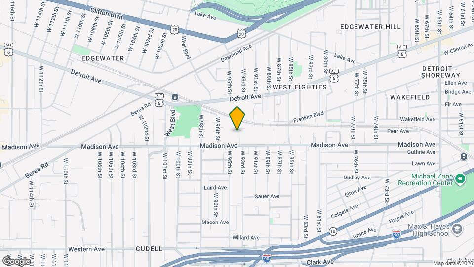 1974 W 93rd St Map and Location Details