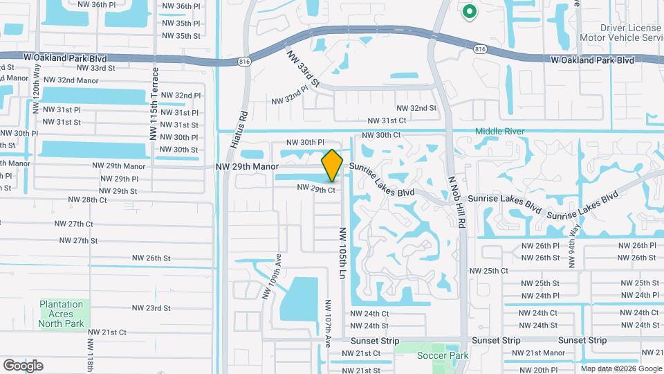 10611 NW 29th Ct Map and Location Details