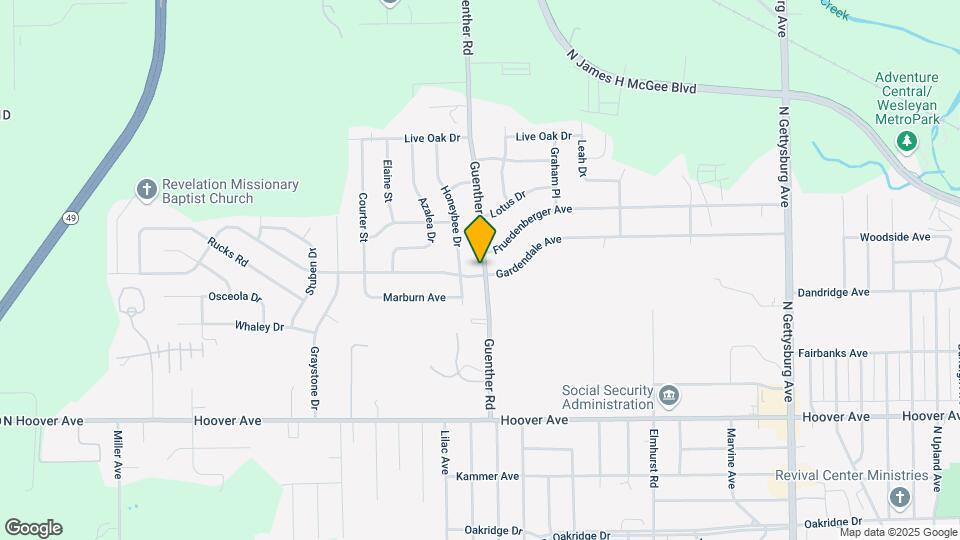 1337 Guenther Rd Map and Location Details