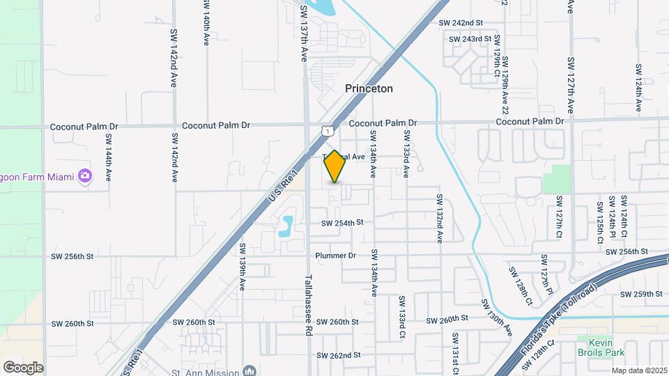 13457 SW 252nd St Mapa y Detalles de la Ubicación