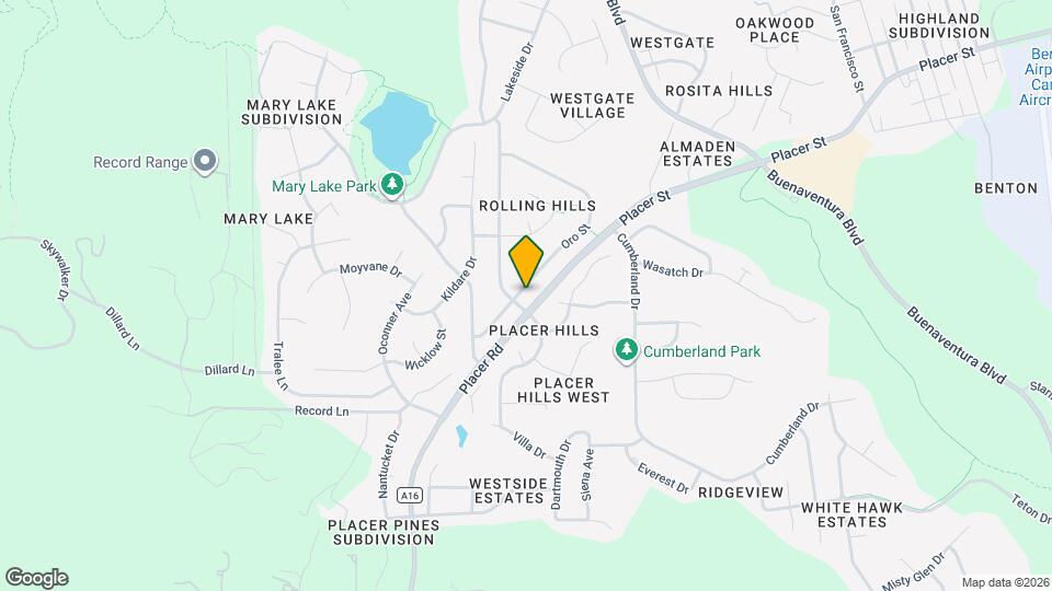 4145 Oro St Map and Location Details