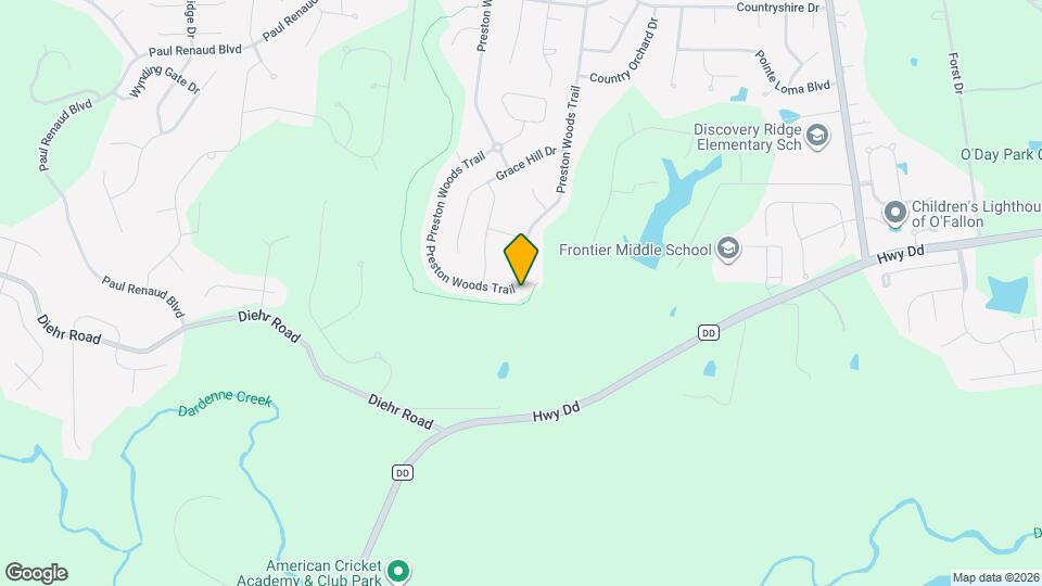 2815 Preston Woods Trail Mapa y Detalles de la Ubicación