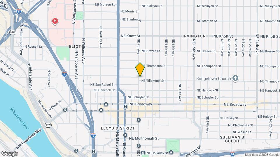 707 NE Tillamook St, Unit Tillamook Mapa y Detalles de la Ubicación