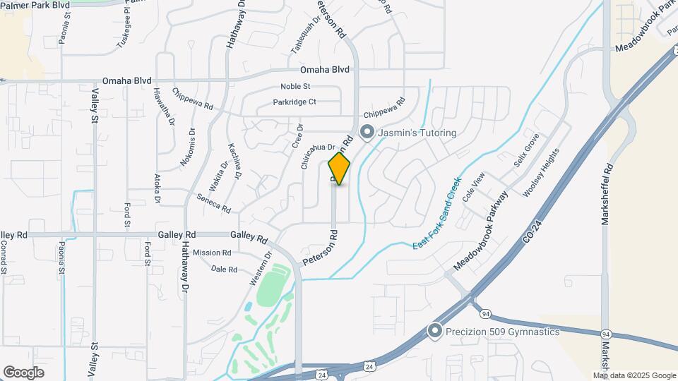 1125 Peterson Rd Map and Location Details