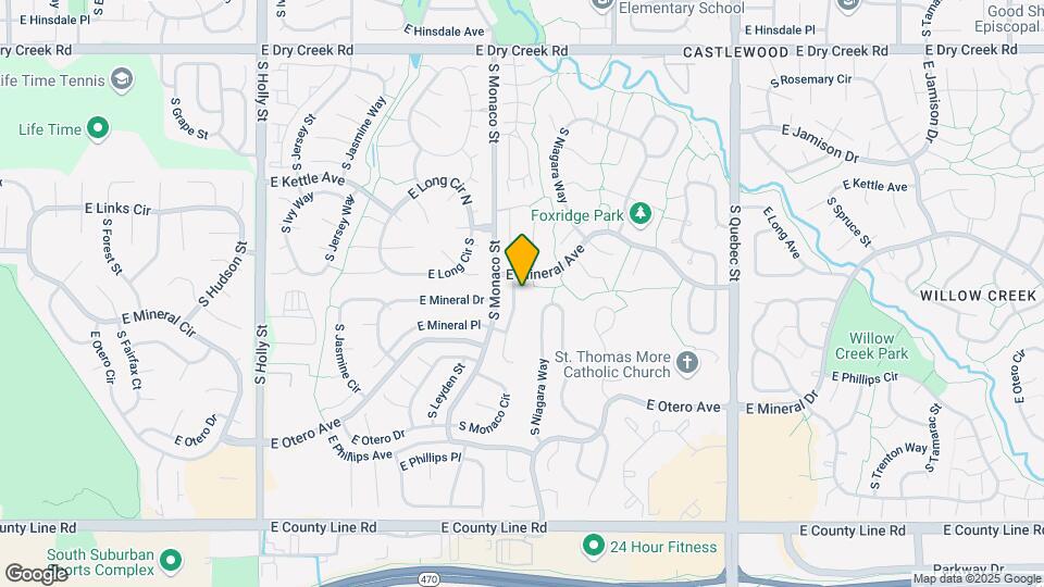 7916 S Monaco Ct Map and Location Details