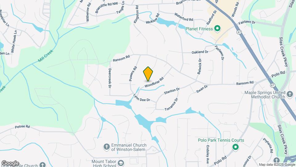 130 Woodbriar Rd Map and Location Details