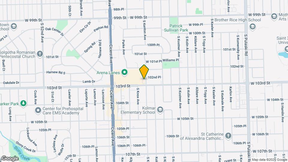 4600 W 103rd St Map and Location Details