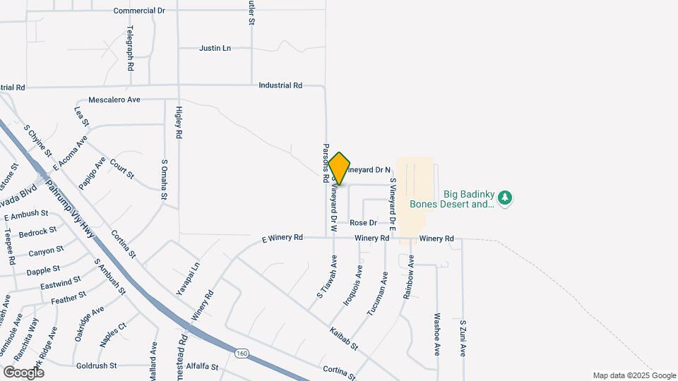 1841 S Vineyard Dr W Map and Location Details