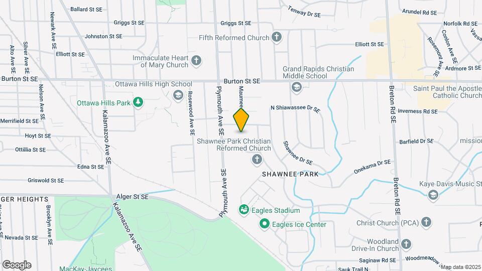 1837 Onaway Rd SE Map and Location Details