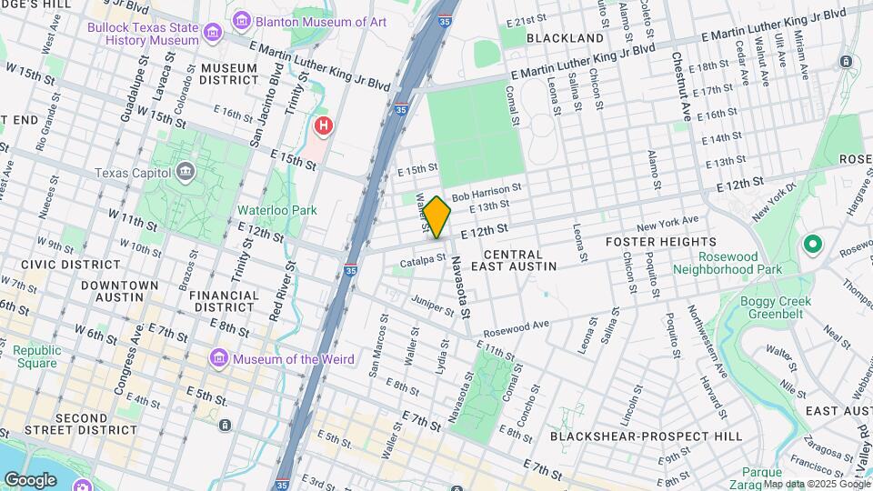 1105 E 12th St Map and Location Details