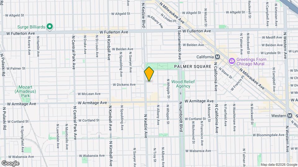 2065 N Kedzie Ave, Unit 104 Mapa y Detalles de la Ubicación