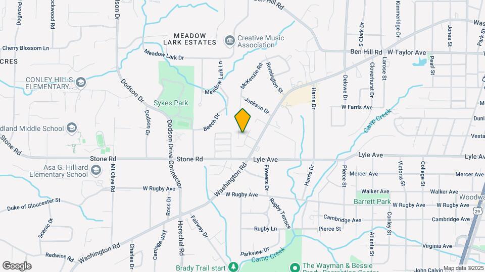 Bullock Habersham Townhomes Mapa y Detalles de la Ubicación