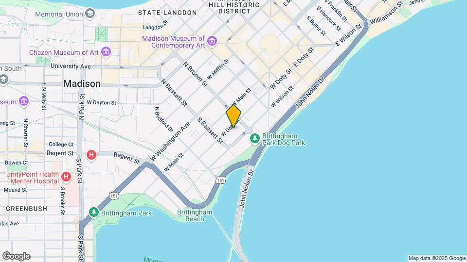 421 W Doty St, Unit 1 Map and Location Details