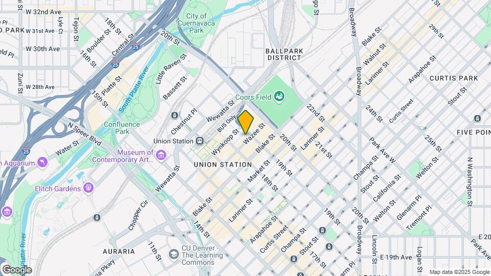 1863 Wazee St Map and Location Details