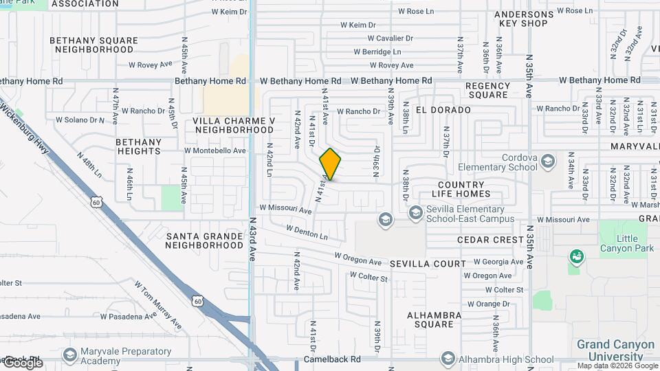 4033 W San Juan Ave Mapa y Detalles de la Ubicación