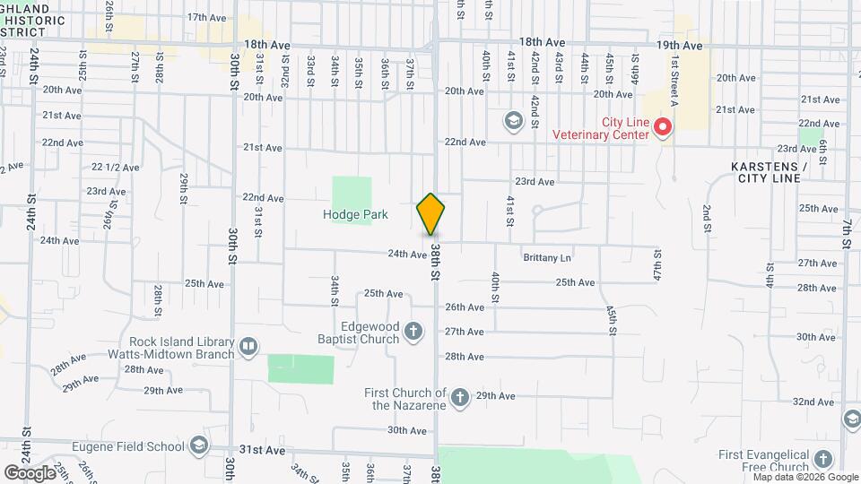 2350 38th St Map and Location Details