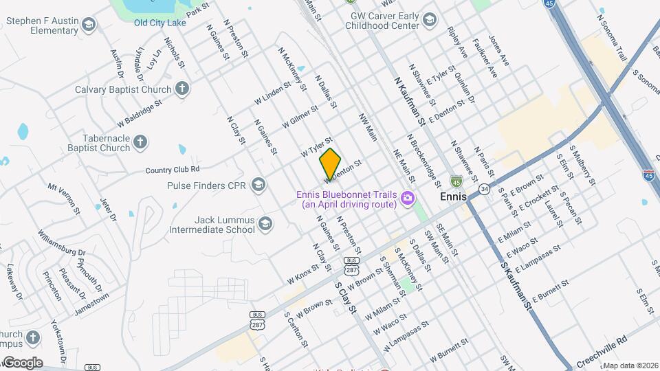 405 W Denton St Map and Location Details