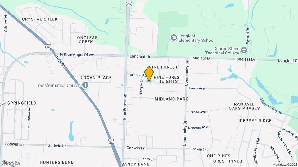 2821 Hillcrest Ave Map and Location Details