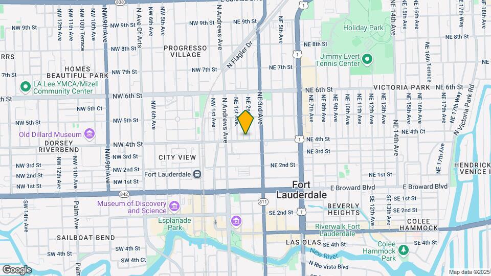 115 NE 4th St Map and Location Details